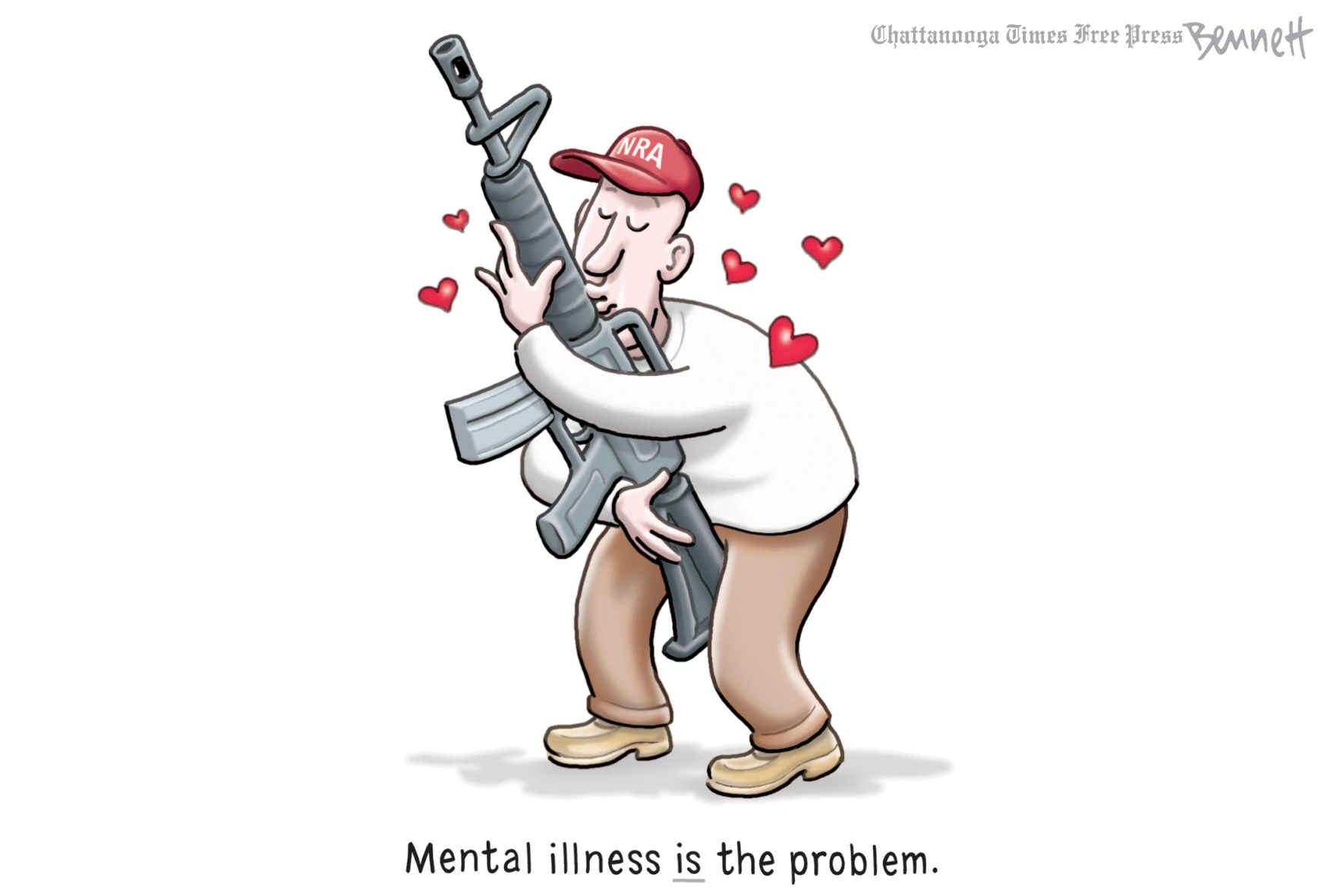 Bennett editorial cartoon